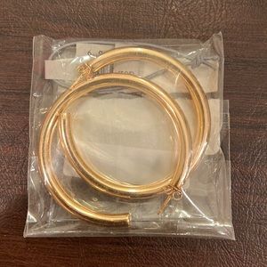 Revolve gold vermeil large modern hoops